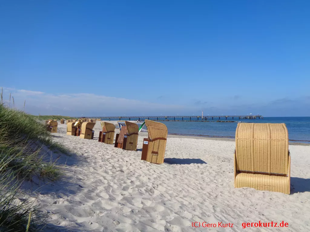 Reisebericht Ostseebad Wustrow - Strand mit Strandkörben